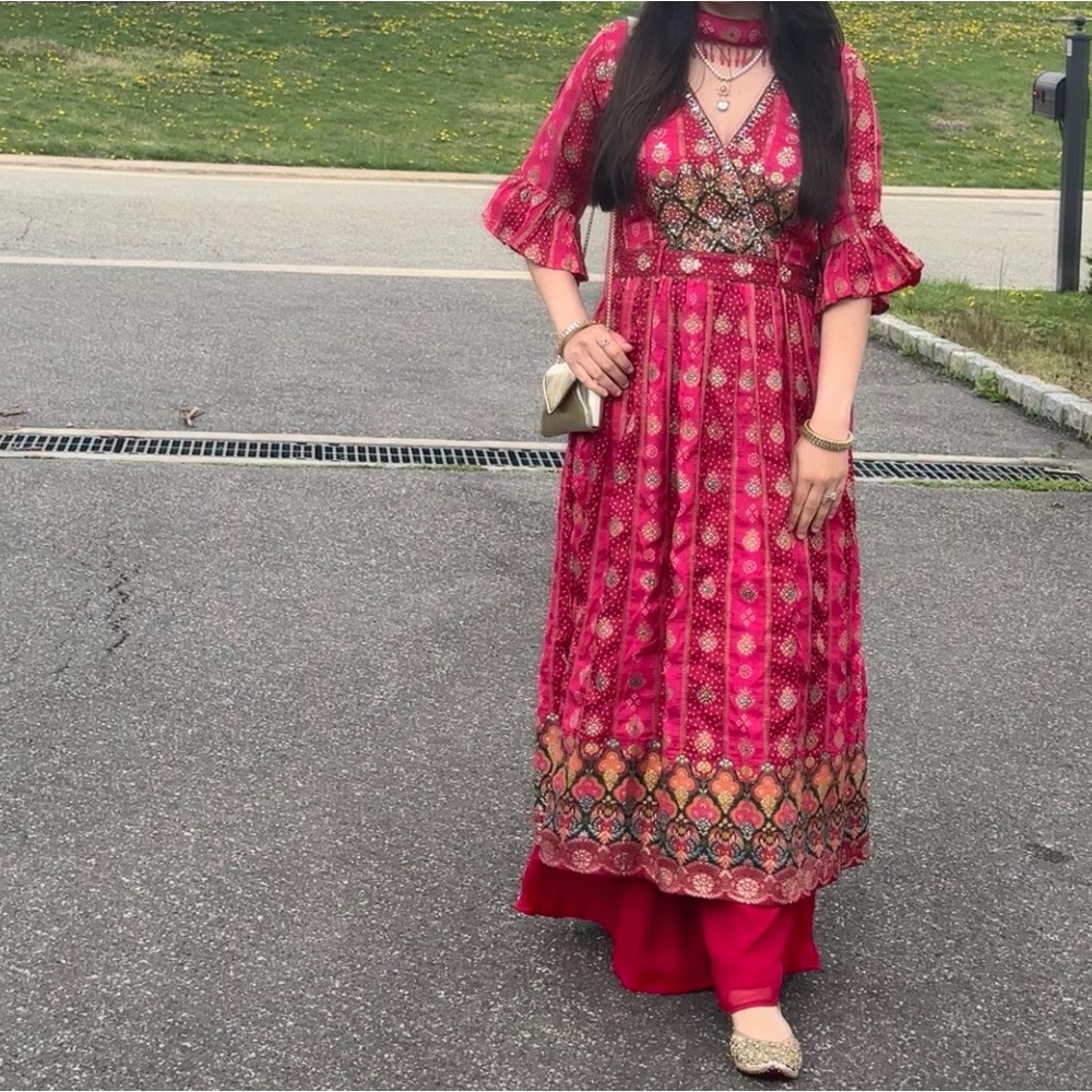 Hot Pink Indian Suit